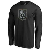 Men's Black Vegas Golden Knights Static Logo Long Sleeve T-Shirt