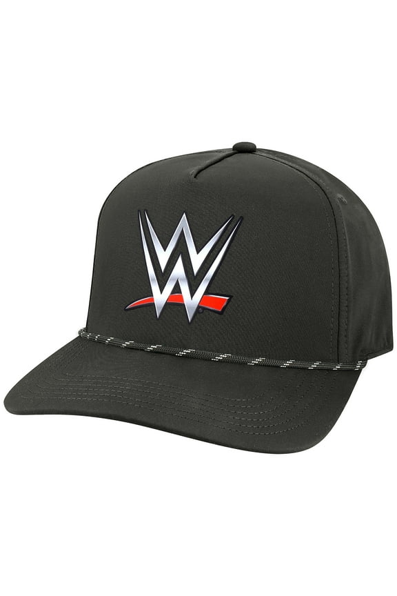 Men's Black WWE Logo Caddy Snapback Hat