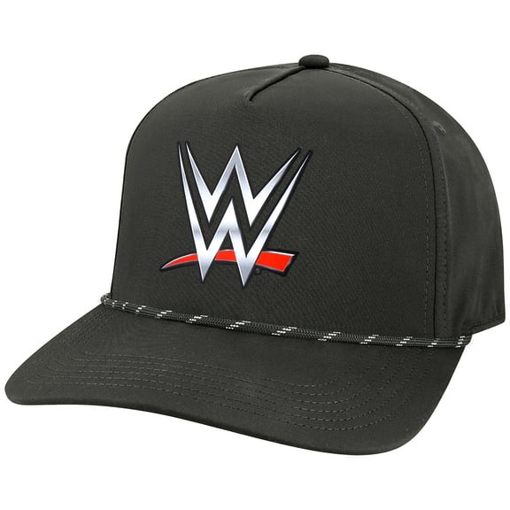 Men's Black WWE Logo Caddy Snapback Hat