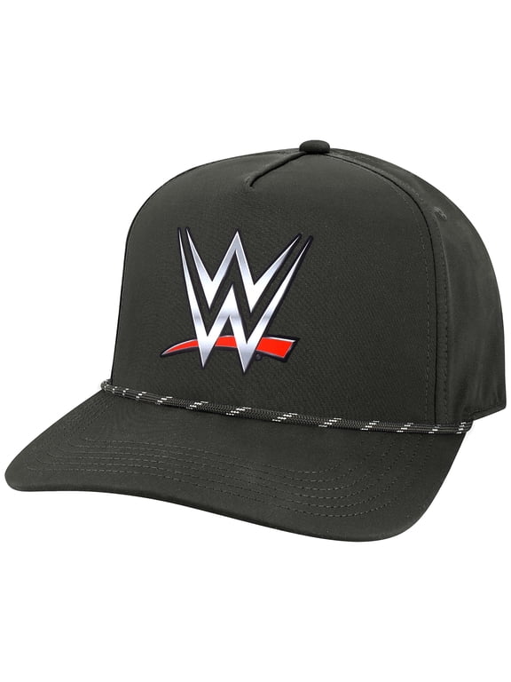 Men's Black WWE Logo Caddy Snapback Hat