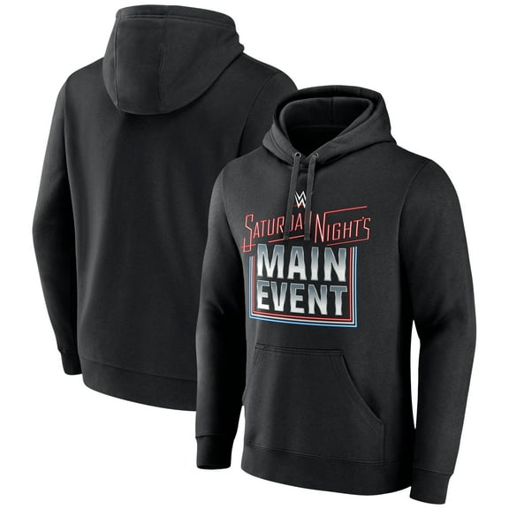 Men's Black WWE Saturday Night's Main Event Pullover Hoodie