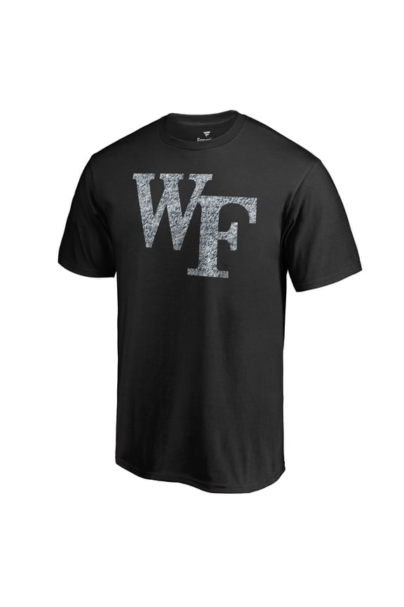 Men's Black Wake Forest Demon Deacons Static Logo T-Shirt