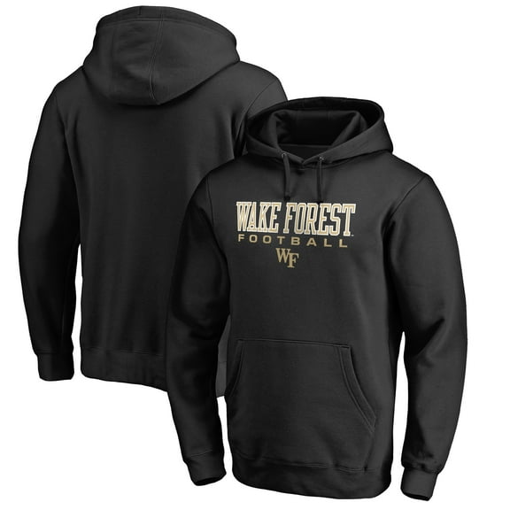 Men's Black Wake Forest Demon Deacons Team Unity Football Pullover Hoodie