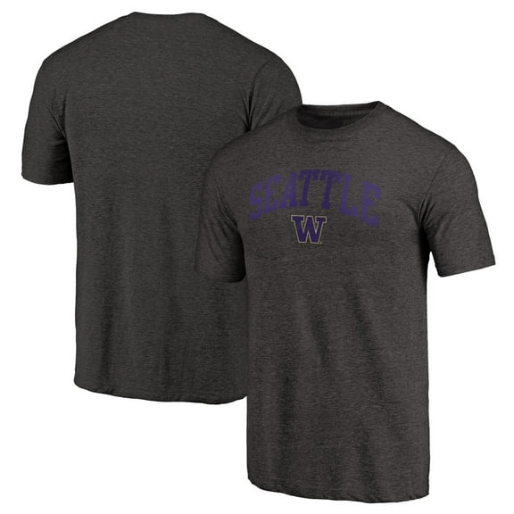 Men's Black Washington Huskies Arched City Tri-Blend T-Shirt