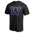 thumbnail image 1 of Men's Black Washington Huskies Primary Logo T-Shirt, 1 of 3