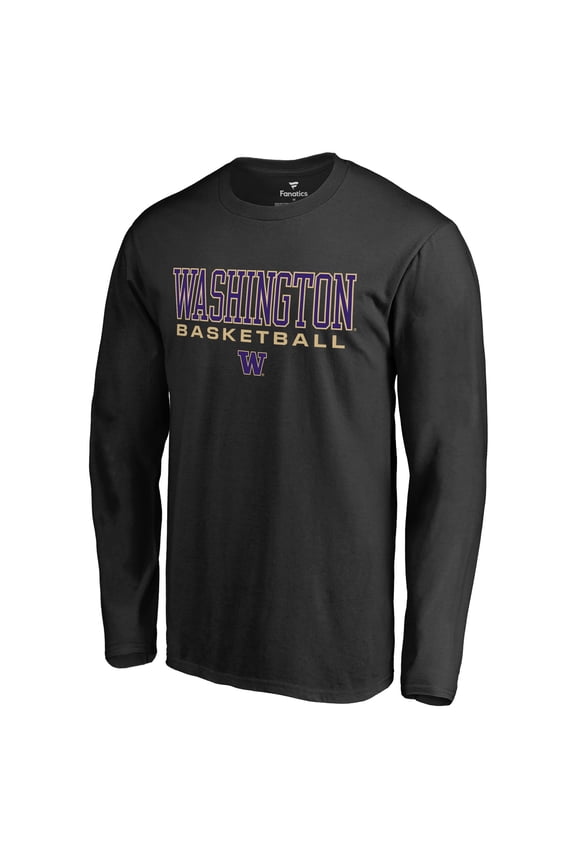 Men's Black Washington Huskies Team Unity Basketball Long Sleeve T-Shirt