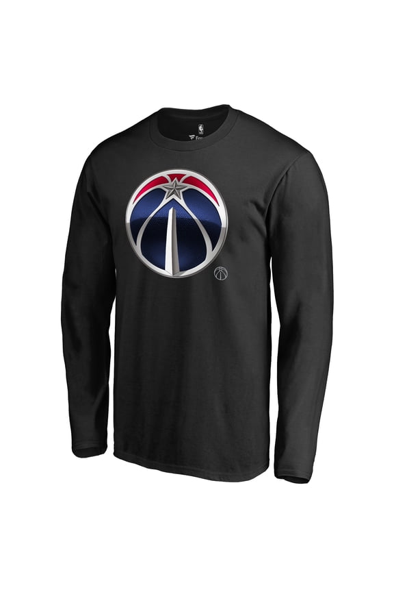 Men's Black Washington Wizards Midnight Mascot Long Sleeve T-Shirt