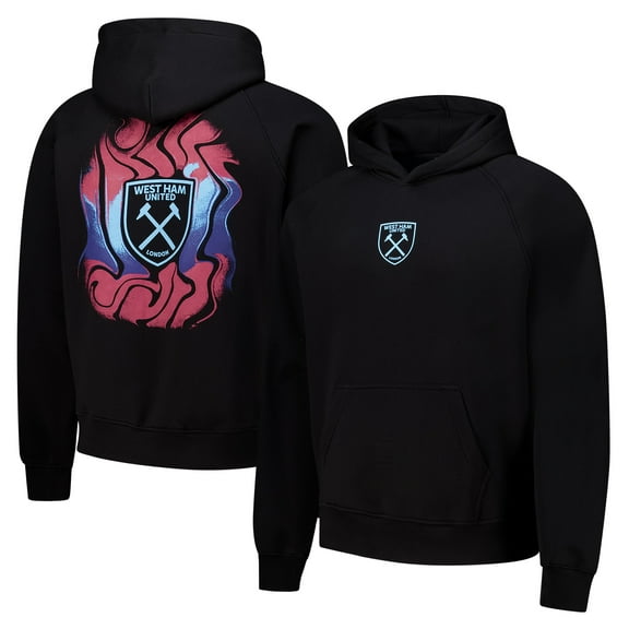 Men's  Black West Ham United Dream Oversized Pullover Hoodie