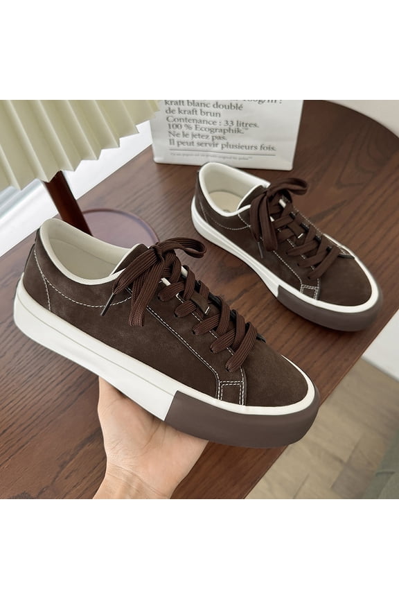 Men's Black& White Low-Top Casual Sneakers - Timeless Style Matches Any Outfit, Making Them a Versatile& Cool Gift for FriendsSleek Contrast Design Ideal for Daily Walks, Casual Outings& Errands.