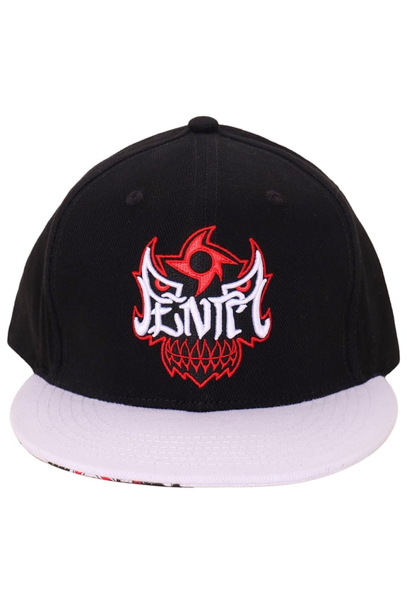Men's Black/White Penta Mask Snapback Hat