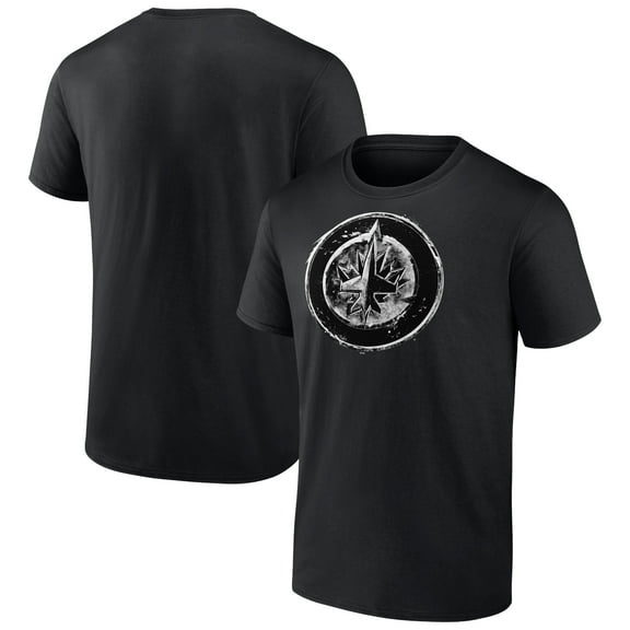 Men's Black Winnipeg Jets Iced Out T-Shirt