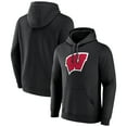 thumbnail image 1 of Men's Black Wisconsin Badgers Logo Pullover Hoodie, 1 of 3
