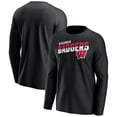 thumbnail image 1 of Men's Black Wisconsin Badgers  Long Sleeve T-Shirt, 1 of 3