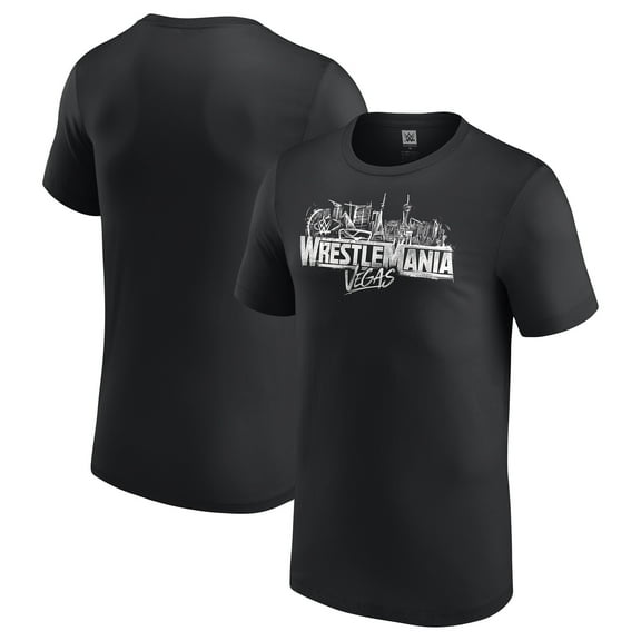 Men's Black WrestleMania 42 Logo T-Shirt