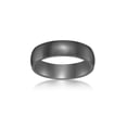 thumbnail image 1 of Men's Black Zirconium Wedding Band Ring, Jewelry Gift For Men - 6MM - Ring Size 11, 1 of 7