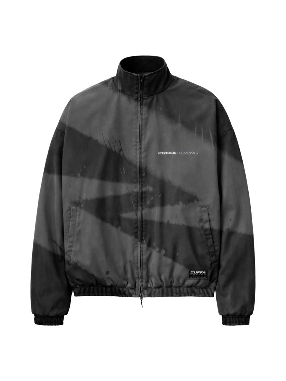 Men's Black Zuffa Boxing Full-Zip Track Jacket