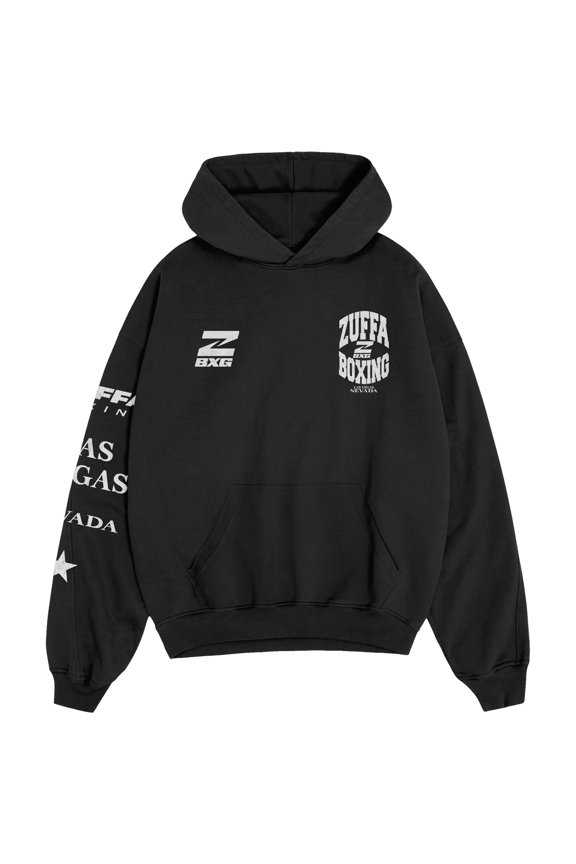 Men's Black Zuffa Boxing Headliner Pullover Hoodie