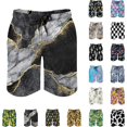 thumbnail image 2 of Turnshine Mens Swim Trunks Vintage 80s 90s Mens Bathing Suit With Mesh Liner 5" Quick Dry Stretch Beach Board Swim Shorts 2 of 10
