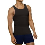 Men's Black and Gray A-Shirts, 4 Pack