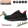 thumbnail image 1 of Men's Steel Toe Work Shoes, Steel Toe Shoes for Men Ndustrial Construction Anti-puncture Work Safety Sneakers, 1 of 9