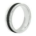 thumbnail image 1 of Men's Black and White Tungsten-Ceramic Ring, 7mm, 1 of 4