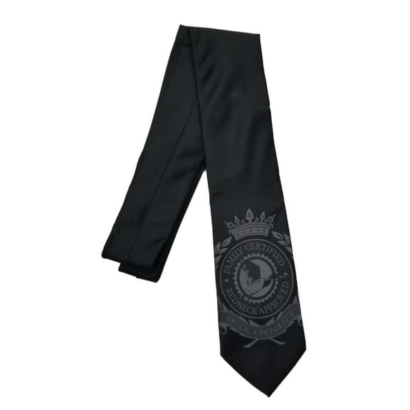 Men's Black neck tie, Duck Dynasty Family Certified Necktie