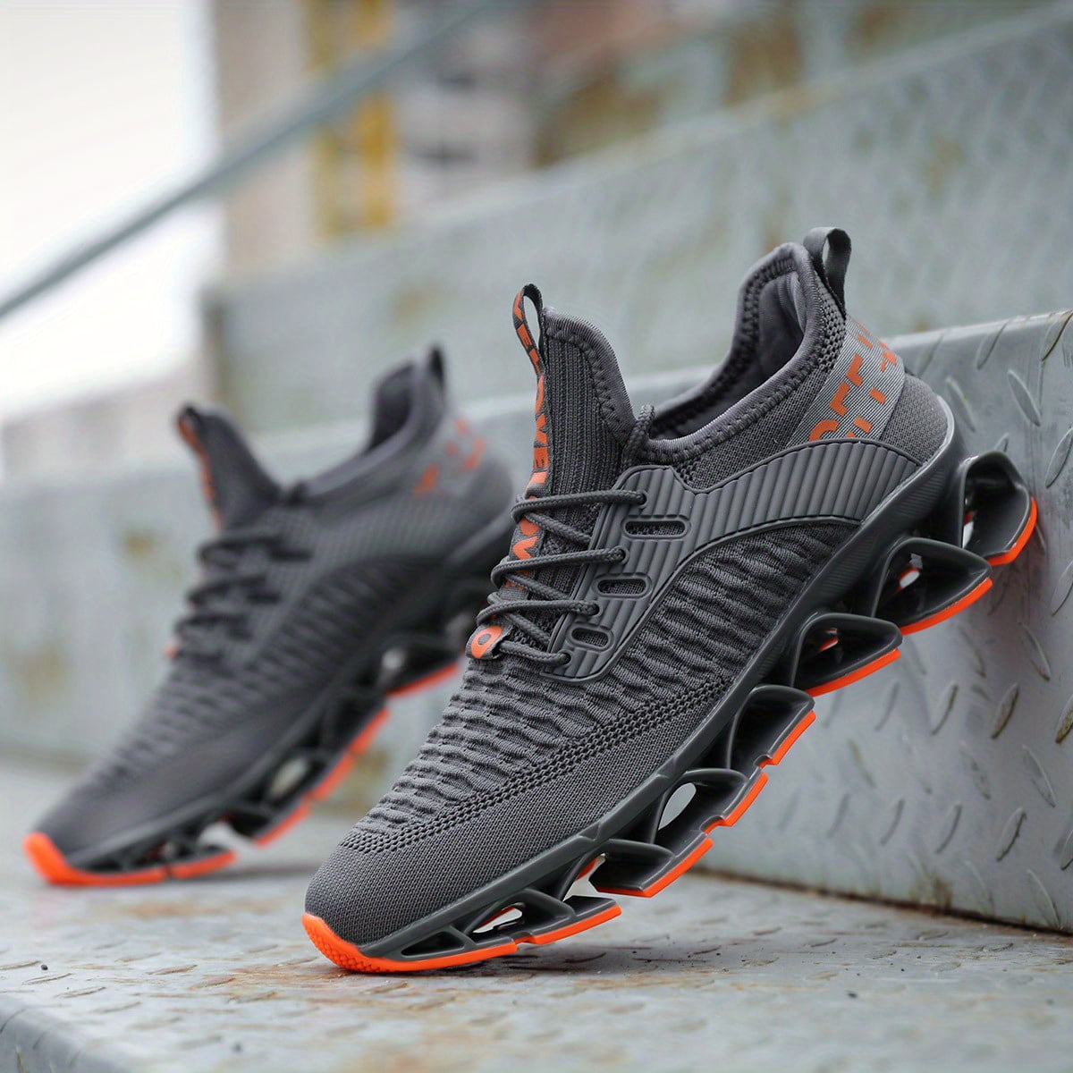 Men s Blade Sneakers Slip on Sneakers With Shoelaces Odor resistant Athletic Shoes Lightweight And Breathable Walmart