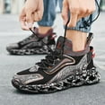 thumbnail image 1 of Men’s Blade Sole Running Sneakers Lightweight Sports Shoes with Breathable Mesh Upper Casual Athletic Shoes for Walking Gym Fitness Training and Everyday Wear Black, 1 of 5