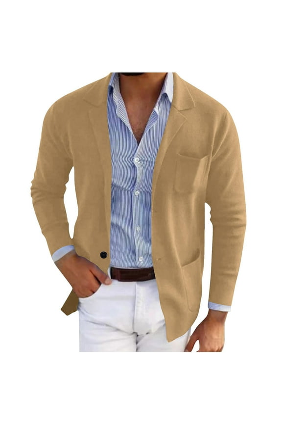Men's Blazer Jacket Casual Business Suit Jackets Regular Fit Turn Down Collar Sports Coats