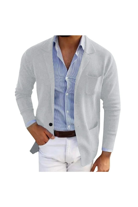 Men's Blazer Jacket Casual Business Suit Jackets Regular Fit Turn Down Collar Sports Coats