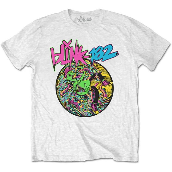 Men's Blink 182 Overboard Event Slim Fit T-shirt X-Large White