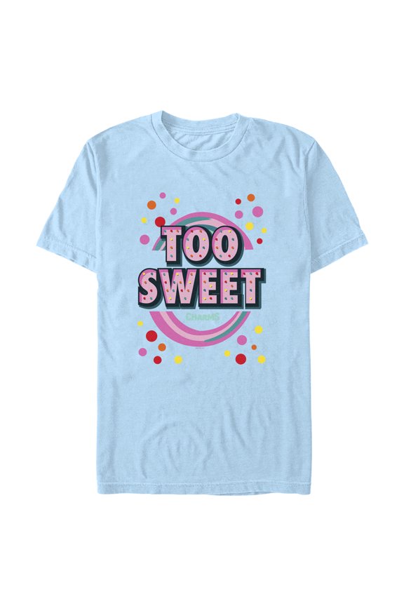 Men's Blow Pop Too Sweet  Graphic Tee Light Blue Large