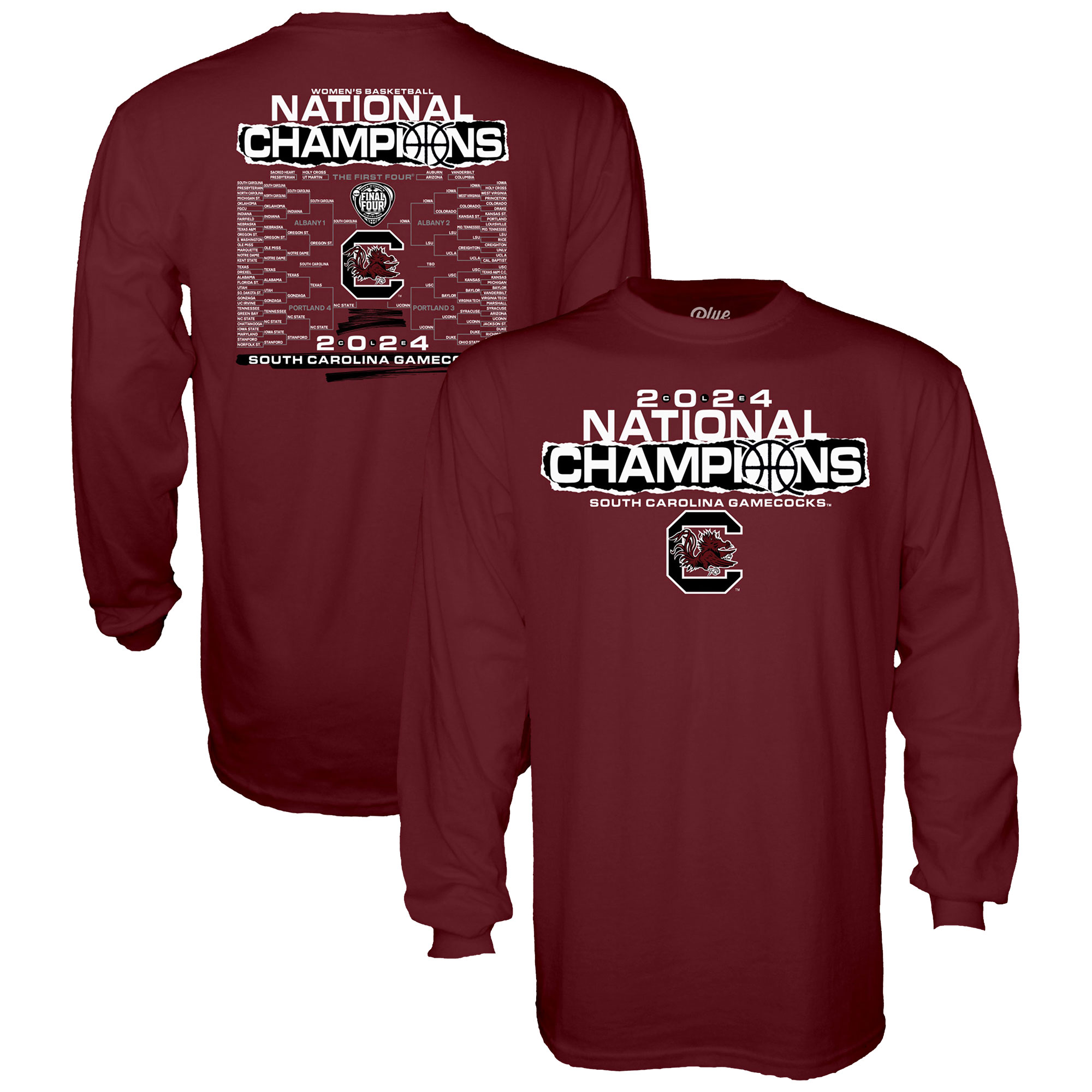 Men's Blue 84 Garnet South Carolina Gamecocks 2024 NCAA Women's Men's Blue 84 Garnet South Carolina Gamecocks 2024 NCAA Women's