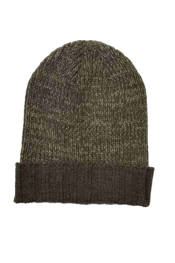 Men's Blue Brown Winter Beanie Stocking Cap Hat