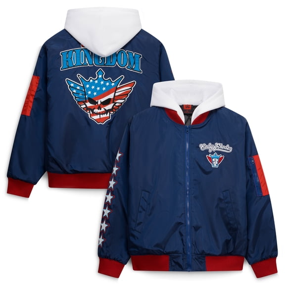 Men's Blue Cody Rhodes Full-Zip Hooded Jacket