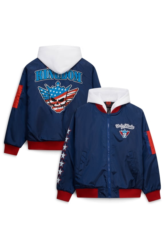 Men's Blue Cody Rhodes Full-Zip Hooded Jacket