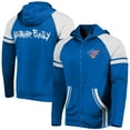 thumbnail image 1 of Men's Blue Cody Rhodes Nightmare Family Raglan Full-Zip Hoodie, 1 of 3
