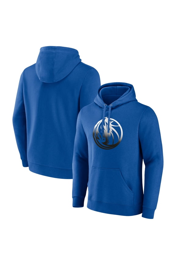 Men's Blue Dallas Mavericks Gradient Logo Pullover Hoodie