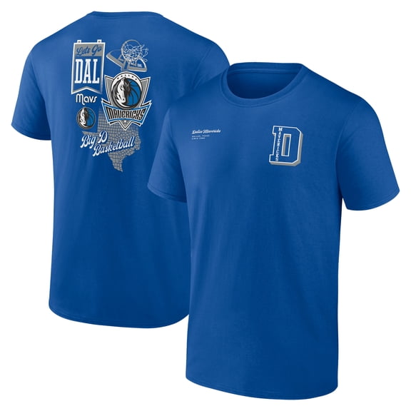 Men's Blue Dallas Mavericks Split Zone T-Shirt