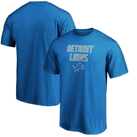 Men's Blue Detroit Lions Game Day Stack T-Shirt