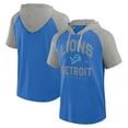 thumbnail image 1 of Men's Logo Athletic Blue Detroit Lions Prime Hoodie T-Shirt, 1 of 3