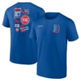 thumbnail image 1 of Men's Blue Detroit Pistons Split Zone T-Shirt, 1 of 3