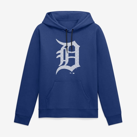 Men's Blue Detroit Tigers Summer Wave Hoodie