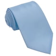 thumbnail image 1 of Men’s Blue Formal Satin Self-Tie Necktie in a Variety of Colors by Spencer J’s Signature Satin Collection, 1 of 3