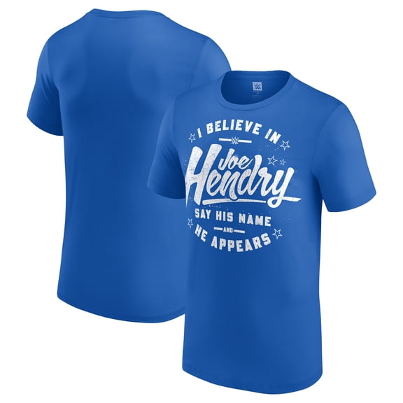 Men's Blue Joe Hendry I Believe In JH T-Shirt