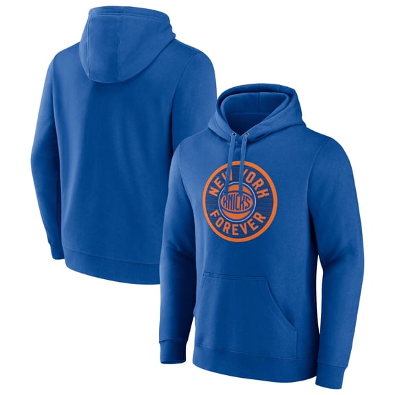 Men's Blue New York Knicks Tip-Off Pullover Hoodie