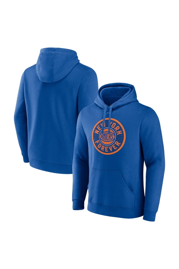 Men's Blue New York Knicks Tip-Off Pullover Hoodie