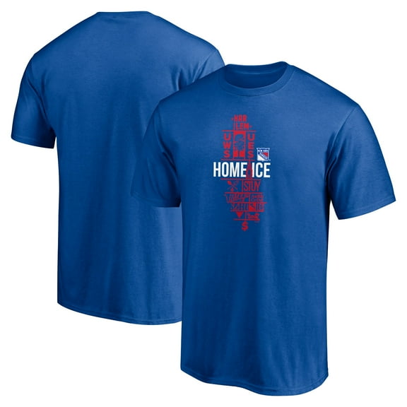 Men's Blue New York Rangers Hometown Collection Push Ahead T-Shirt