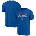 thumbnail image 1 of Men's  Blue New York Rangers Shoot to Score Tri-Blend T-Shirt, 1 of 3