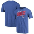 thumbnail image 1 of Men's Blue New York Rangers Slant Strike Tri-Blend T-Shirt, 1 of 3